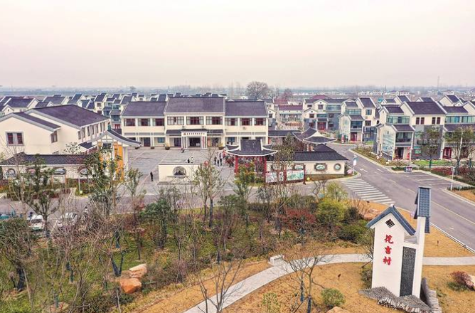 航拍盐城市盐渎街道花吉村_中共江苏省委新闻网