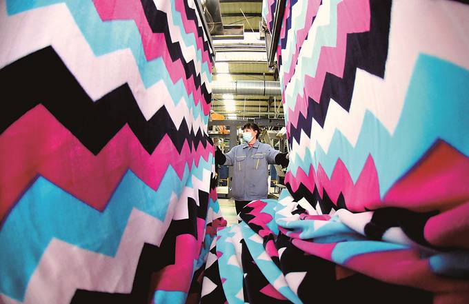 毛毯加工行业迎来生产销售旺季