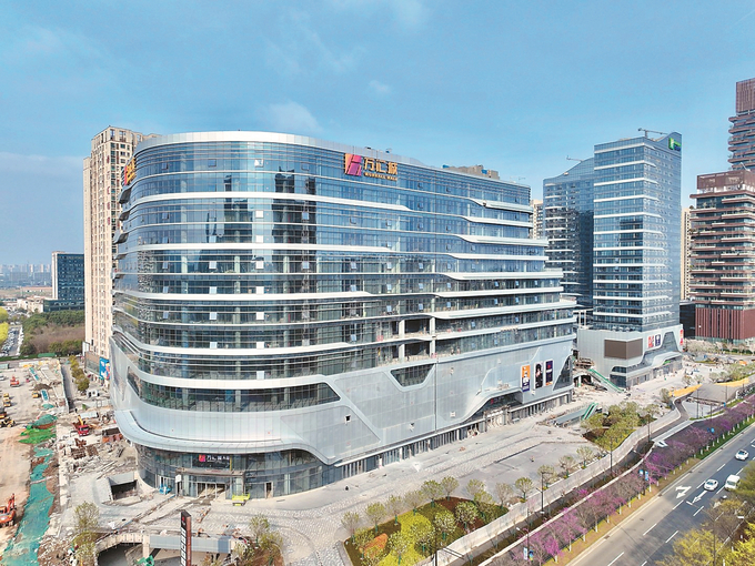 南京市浦口区万汇城进入收尾阶段