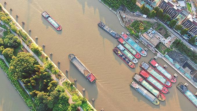 通吕运河水运忙