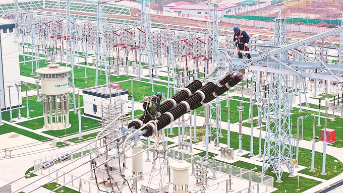 圌山换流站建设进入冲刺阶段